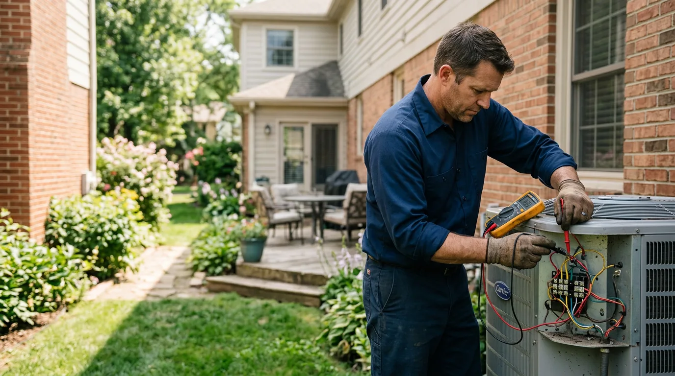HVAC technician working near Lily Dale, NY
